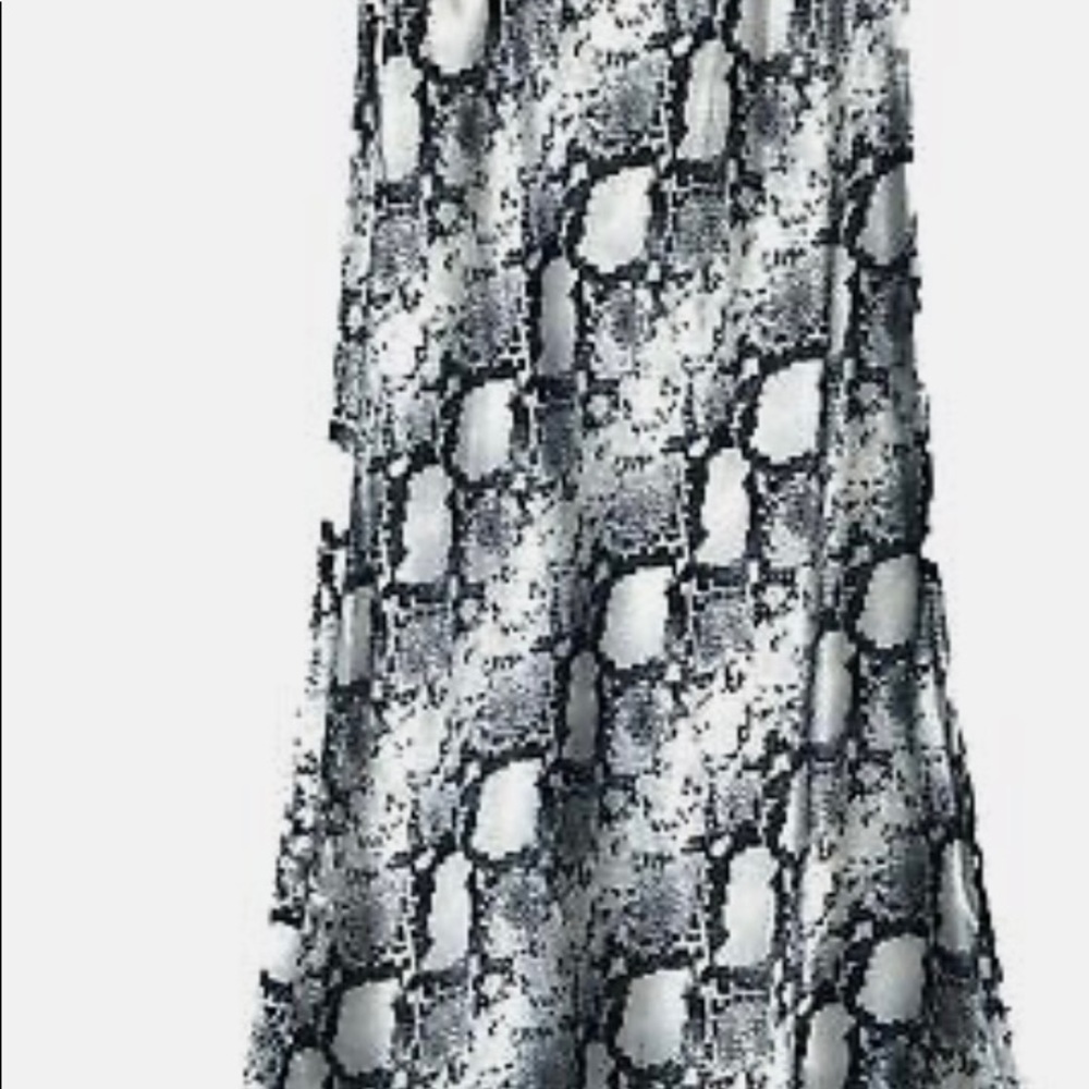 Victoria's Secret Snake Print Satin Skirt